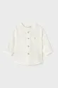 Mayoral Newborn camicia in misto lino per neonati lunga bianco 1103.1L.Newborn.PPYH