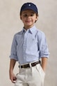 Polo Ralph Lauren koszula bawełniana dziecięca wzorzyste niebieski 322964692001