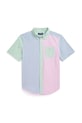 Дитяча бавовняна сорочка Polo Ralph Lauren 323964691001 блакитний SS25
