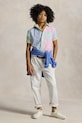 Дитяча бавовняна сорочка Polo Ralph Lauren блакитний 323964691001