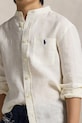 Otroška lanena srajca Polo Ralph Lauren 323964592002 bela
