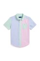Дитяча бавовняна сорочка Polo Ralph Lauren 322964691001 блакитний SS25