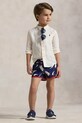 Dětská lněná košile Polo Ralph Lauren bílá 322964592002