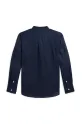 Polo Ralph Lauren camicia di lino per bambini 323964592001 blu navy SS25