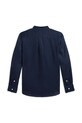 Polo Ralph Lauren camicia di lino per bambini 323964592001 blu navy SS25