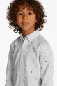 Tommy Hilfiger camicia di cotone per bambini KB0KB09555.110.122.PPYA blu