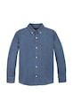 Detská bavlnená košeľa Tommy Hilfiger KB0KB09840.PPYA modrá SS25