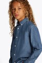 Tommy Hilfiger koszula bawełniana dziecięca KB0KB09840.PPYA niebieski