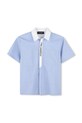 Karl Lagerfeld camasa de bumbac pentru copii Z30443.114.150 albastru SS25
