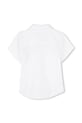 Bombažna srajca za dojenčka BOSS J52092.67.81 bela SS25