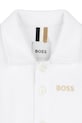 Dečki Bombažna srajca za dojenčka BOSS J52092.67.81 bela