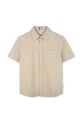Dětská lněná košile BOSS len béžová J52008.162.174
