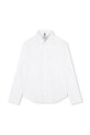 BOSS camasa de bumbac pentru copii lung alb J52009.162.174