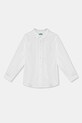 United Colors of Benetton camasa de bumbac pentru copii lung alb 54AZGQ00J.P.Reprop.PPYA
