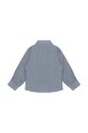 Fiú Donsje gyerek vászon ing Leom Linen Shirt 4096600 kék