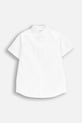 Coccodrillo cămașă de bumbac pentru copii scurt alb WC5136202EJB
