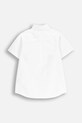 Coccodrillo cămașă de bumbac pentru copii WC5136202EJB alb SS25