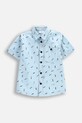 Coccodrillo cămașă de bumbac pentru copii scurt albastru WC5136201HBK