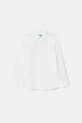 Dětská bavlněná košile United Colors of Benetton dlouhý bílá 5DGXCQ00T.G.Reprop.PPYA