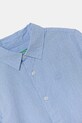 Chlapec Detská bavlnená košeľa United Colors of Benetton 5DGXCQ00T.G.Reprop.PPYA modrá