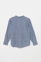 United Colors of Benetton cămașă de in pentru copii 52VMCQ03V.G.Seasonal bleumarin SS25