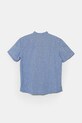 Παιδικό λινό πουκάμισο United Colors of Benetton 52VMCQ03W.G.Seasonal μπλε SS25