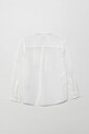 Παιδικό λινό πουκάμισο United Colors of Benetton 5IPVCQ03T.G.Seasonal λευκό SS25