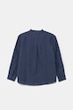 Παιδικό λινό πουκάμισο United Colors of Benetton 5IPVCQ03T.G.Seasonal σκούρο μπλε SS25