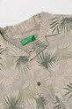 Chlapec Detská bavlnená košeľa United Colors of Benetton 5OUGCQ03U.G.Seasonal sivá