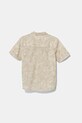 Παιδικό βαμβακερό πουκάμισο United Colors of Benetton 5OUGCQ03U.G.Seasonal μπεζ SS25