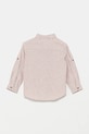 Детска ленена риза United Colors of Benetton 52VMGQ02I.P.Seasonal бежов SS25