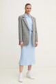 Хлопковая рубашка Calvin Klein K20K208068 голубой SS25