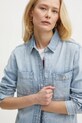 Patrizia Pepe koszula jeansowa niebieski 8C0771.D098