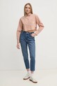 Бавовняна сорочка Calvin Klein Jeans J20J225078 помаранчевий SS25