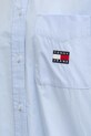 Хлопковая рубашка Tommy Jeans DW0DW19357 голубой