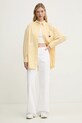 Хлопковая рубашка Tommy Jeans DW0DW19357 жёлтый SS25
