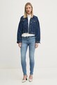 Бавовняна сорочка Tommy Jeans DW0DW19890 бежевий SS25