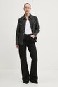Bavlnená košeľa Tommy Jeans DW0DW20179 sivá SS25