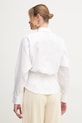 Odzież Elisabetta Franchi koszula bawełniana CA04851E2 biały