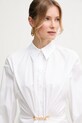 Elisabetta Franchi cămașă din bumbac CA04851E2 alb
