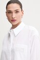 Elisabetta Franchi camasa din bumbac alb CA09251E2