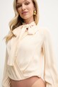 Elisabetta Franchi bluzka beżowy CB00651E2