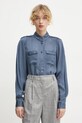 Πουκάμισο Bruuns Bazaar κανονικό μπλε BBW4223