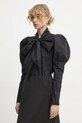 Bruuns Bazaar camasa din bumbac lung negru BBW4317