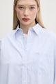 Guess Jeans camicia in cotone blu W5RH94.WGZ11