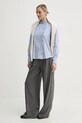 Tommy Hilfiger camasa din bumbac WW0WW44063 albastru SS25