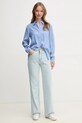Tommy Hilfiger koszula WW0WW44036 niebieski SS25