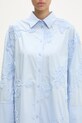 Хлопковая рубашка Rotate голубой 1135232322