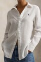 Polo Ralph Lauren koszula lniana biały 211970730