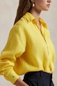 Clothing Polo Ralph Lauren linen shirt 211970730 yellow